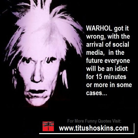 Warhol Quote Pin
