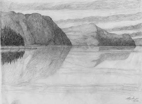 Ruggy Rock Cove Sketch